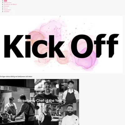 Kick Off startsida 2025