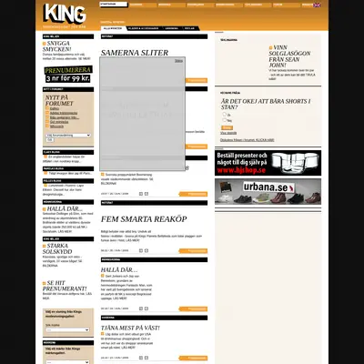 www.kingmagazine.se startsida 2008