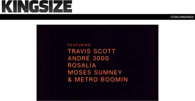 King Size startsida 2019