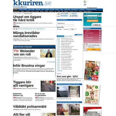 kkuriren.se startsida 2014