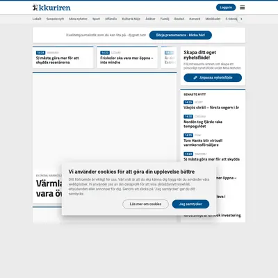 kkuriren.se startsida 2020