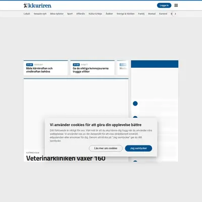 kkuriren.se startsida 2022
