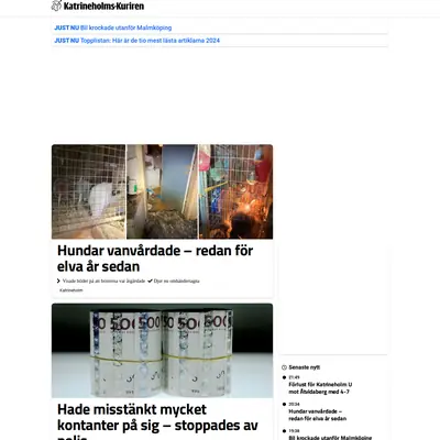kkuriren.se startsida 2025
