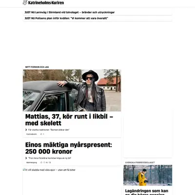kkuriren.se startsida 2026