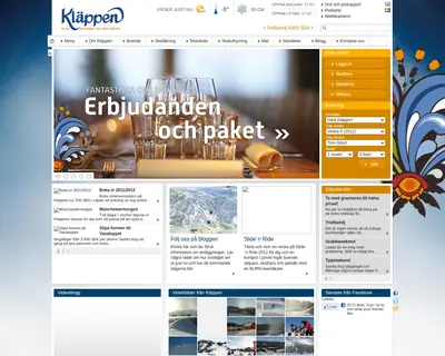 klappen.se startsida 2012