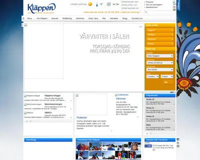 klappen.se startsida 2013