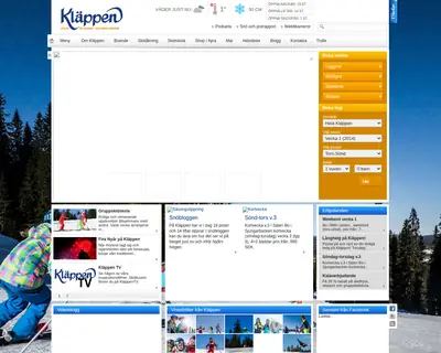 klappen.se startsida 2014