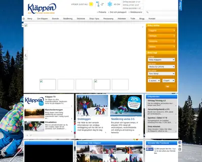 klappen.se startsida 2015