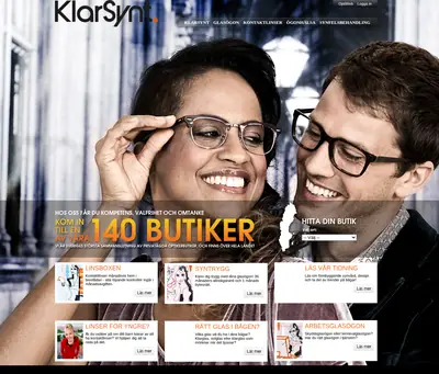 KlarSynt startsida 2014