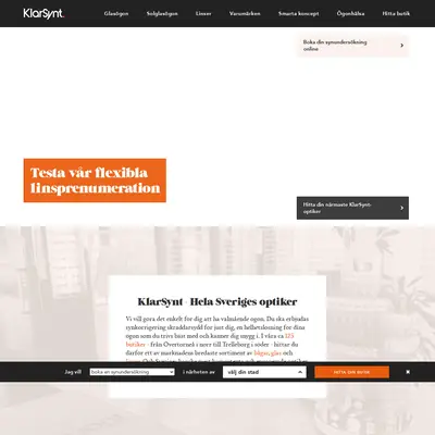 KlarSynt startsida 2016