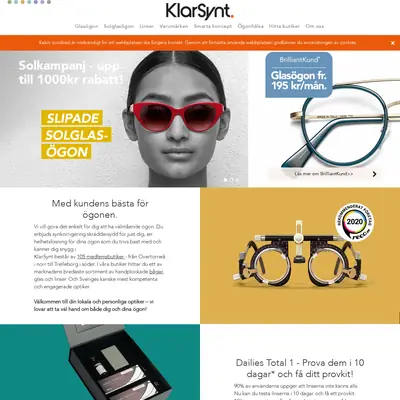 KlarSynt startsida 2020
