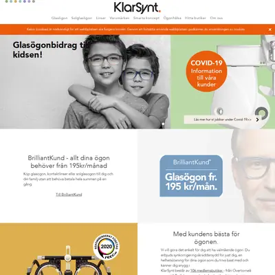 KlarSynt startsida 2021