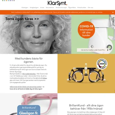KlarSynt startsida 2022