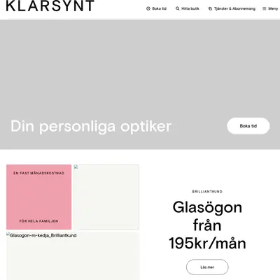 KlarSynt startsida 2024