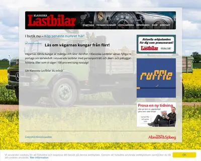 www.klassiskalastbilar.se startsida 2015