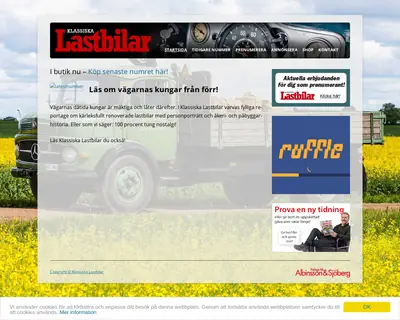 www.klassiskalastbilar.se startsida 2016