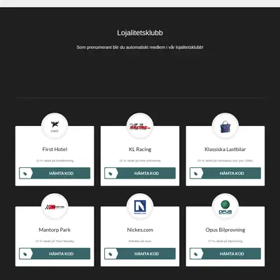 www.klassiskalastbilar.se startsida 2019