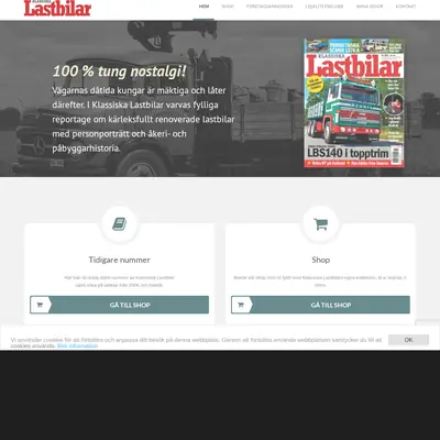 www.klassiskalastbilar.se startsida 2026