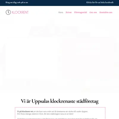 Klockrent startsida 2025