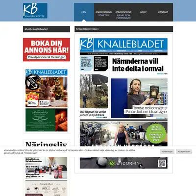 Knalle-Bladet startsida 2026