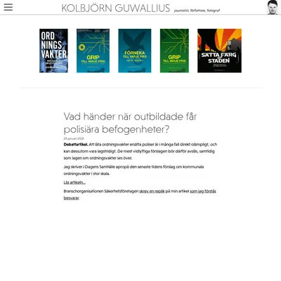 Kolbjorn.se startsida 2018