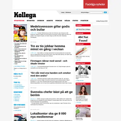 kollega.se startsida 2013
