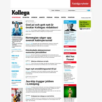 kollega.se startsida 2014