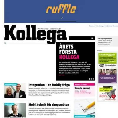 kollega.se startsida 2015