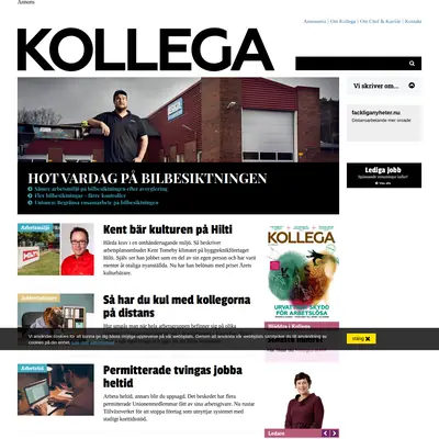 kollega.se startsida 2020