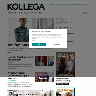 kollega.se startsida 2023