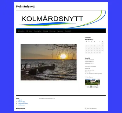 Kolmårdsnytt startsida 2015