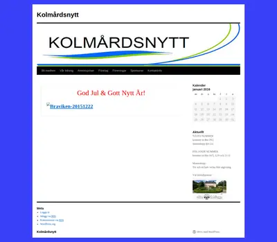 Kolmårdsnytt startsida 2016
