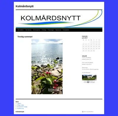 Kolmårdsnytt startsida 2017