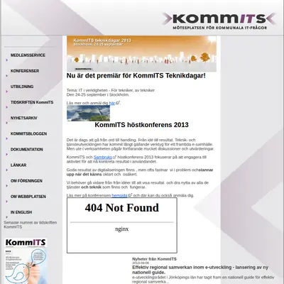 Komm ITS startsida 2013