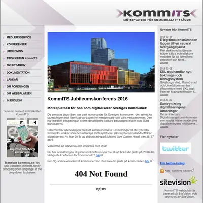 Komm ITS startsida 2016