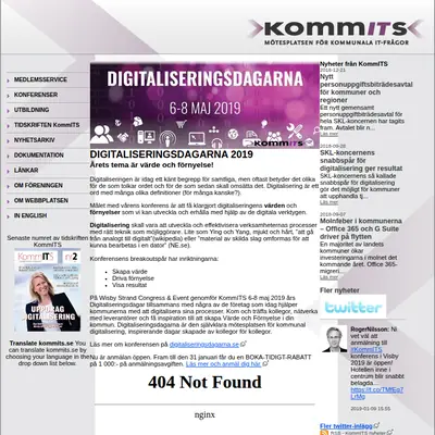 Komm ITS startsida 2019