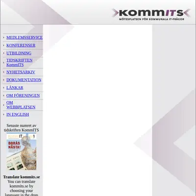 Komm ITS startsida 2021
