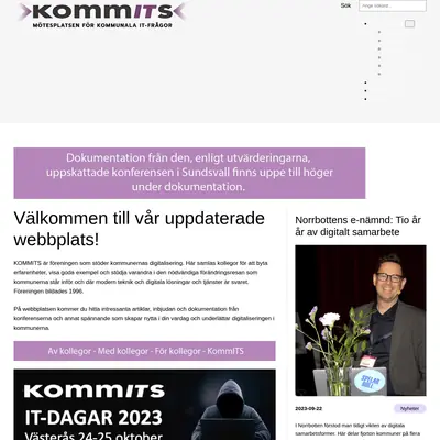 Komm ITS startsida 2023