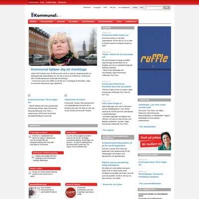 kommunal.se startsida 2010