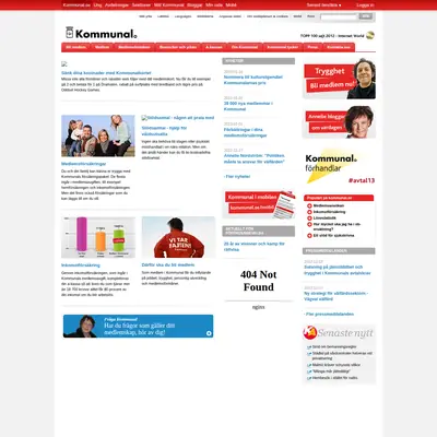 kommunal.se startsida 2013