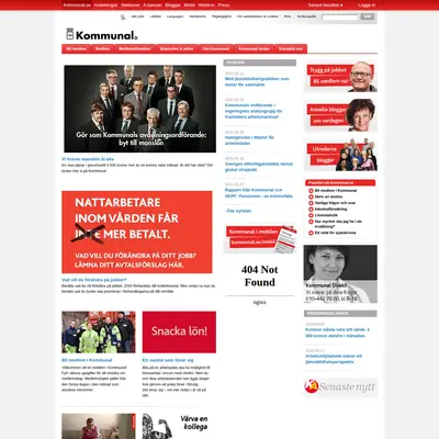 kommunal.se startsida 2015