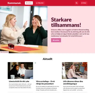 kommunal.se startsida 2026