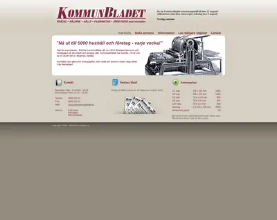 Kommunbladet startsida 2010