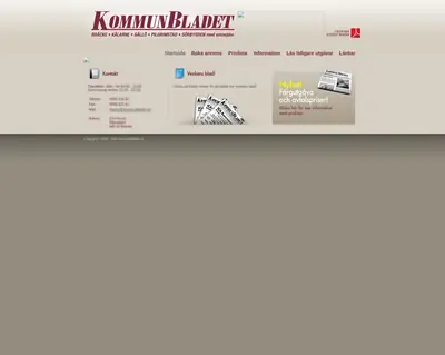 Kommunbladet startsida 2014