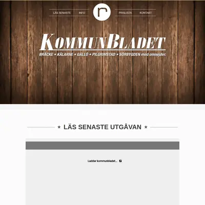 Kommunbladet startsida 2018