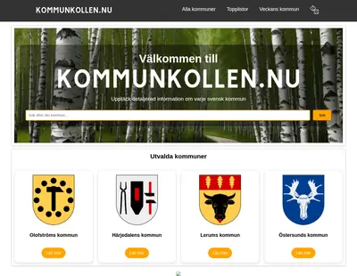 Kommunkollen startsida 2025