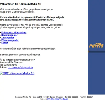 KOMMUNMEDIA startsida 2008