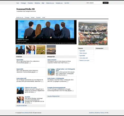 KOMMUNMEDIA startsida 2010