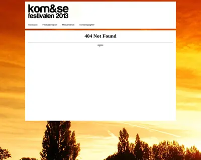 Kom & Se startsida 2017