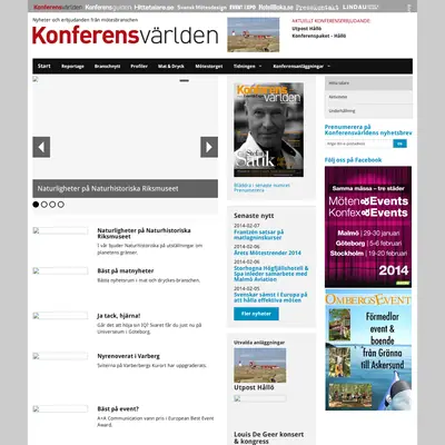 KonferensVärlden/Event & Expo startsida 2014